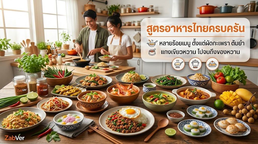 สูตรอาหารไทยครบครัน