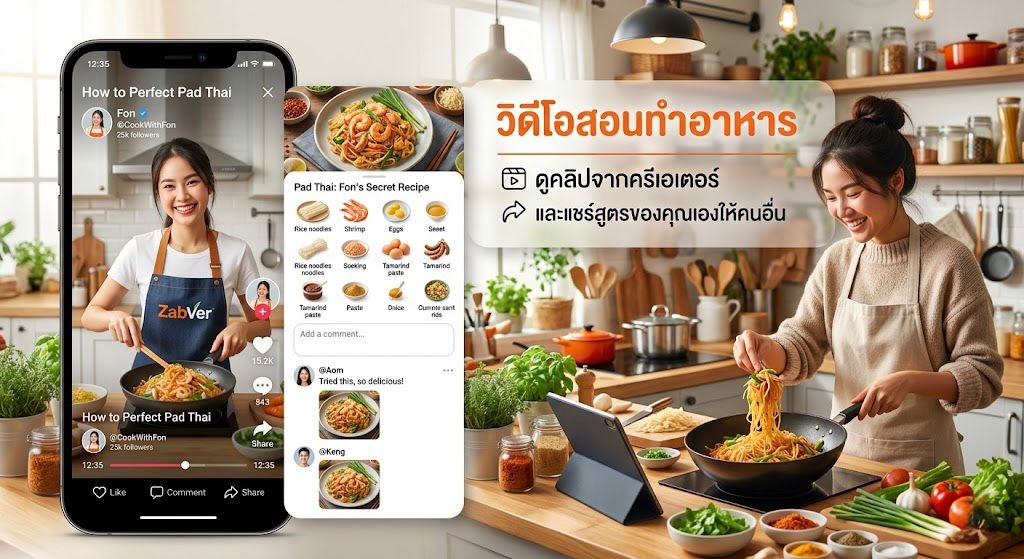 วิดีโอสอนทำอาหาร